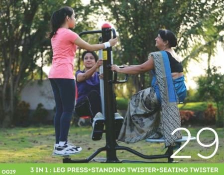 3 In 1  Leg Press + Standing Twister + Seating Twister (OG29)