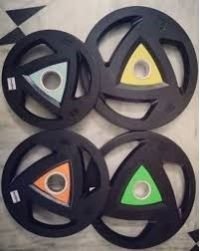 Triangle Cut Weight Plates 50mm bore 2.5kg X 2 = 5kg